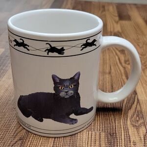 Cat LoversāLimitedĀ Collectible Chartreux & Turkish Van Cat PrintāMug